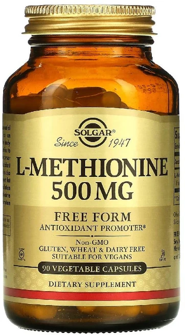 솔가 메티오닌 L메티오닌 500mg 90캡슐 Methionine, 1개 - 쿠팡