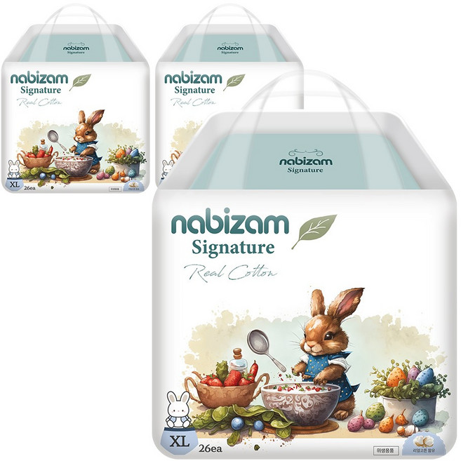 나비잠 기저귀 시그니처 팬티 3팩, 특대형(XL), 78매