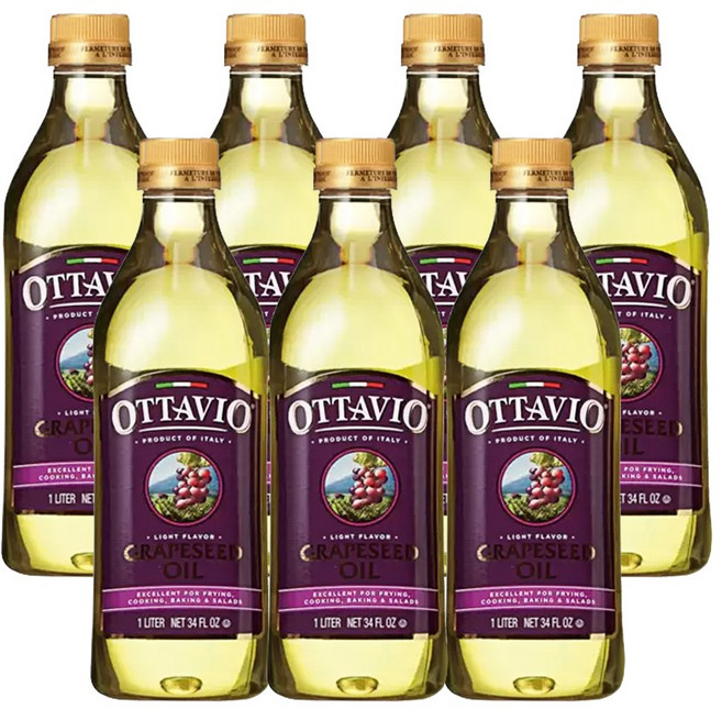 OTTAVIO 포도씨유, 1L, 7개