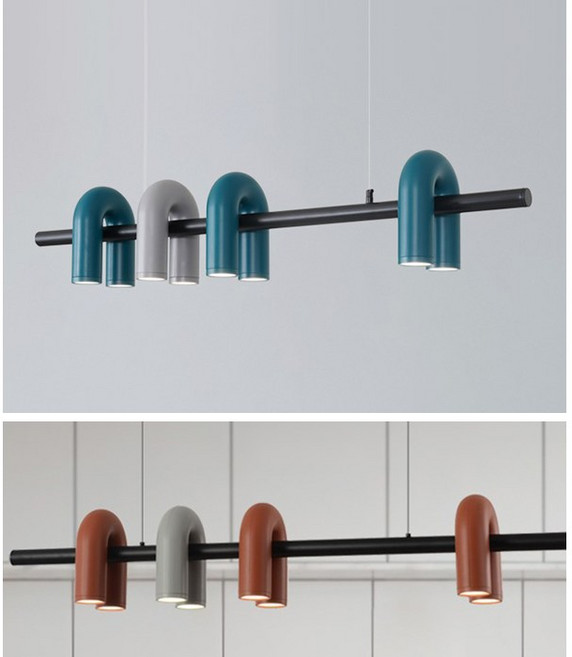 포유 인노라 LED 32W 펜던트 4000K 주백색 각도조절 인테리어 식탁 등, 인노라 브릭레드