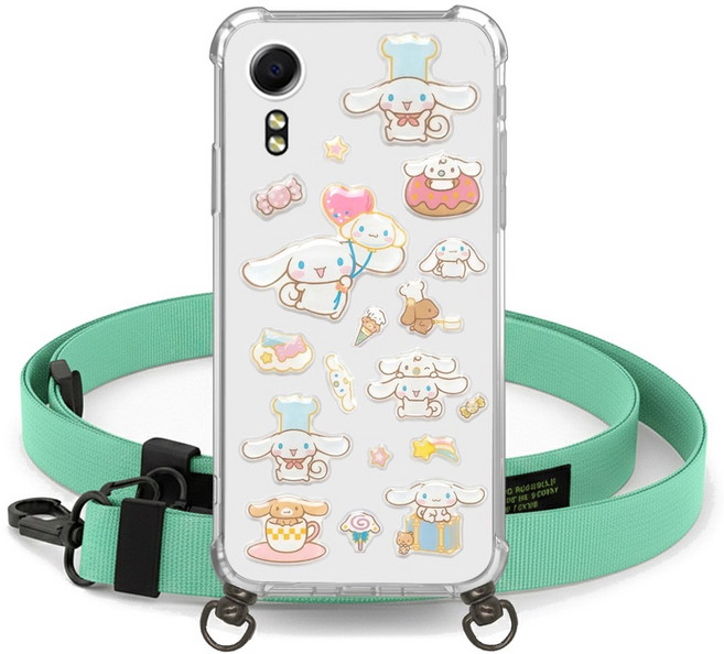 시나모롤 목걸이 케이스 패치 스트랩 키즈폰 갤럭시 어린이