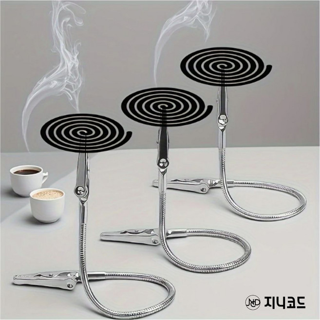 모기향 캠핑 낚시 다용도 집게 양방향집게 자바라 클립 5개