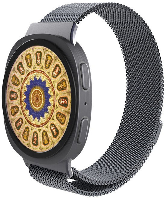 로랜텍 갤럭시워치 호환 마그네틱 메탈 스트랩, 스그스그, 1개