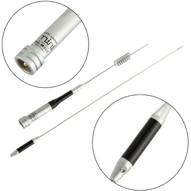 아마추어 안테나 워키 토키 모바일 라디오 SG-M507 용 듀얼 밴드 VHF 144/UHF- 430MHz 마운트 모바일 안테나 브래킷 장착, 1개