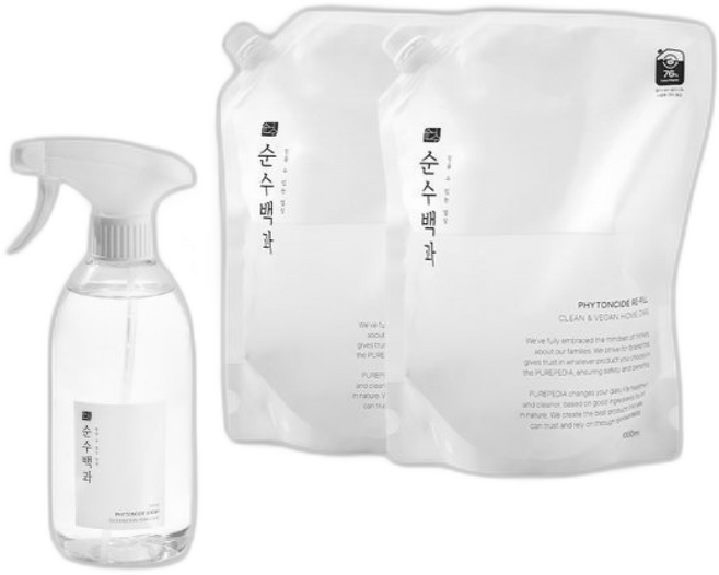 순수백과 피톤치드 실내 스프레이 공기 탈취제 불만족시 100% 환불보장, 1개, 2500ml