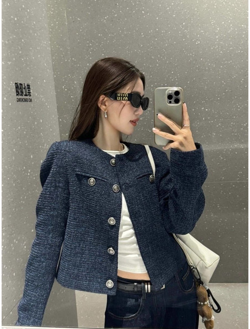 빌리즈빈 여성 라운드 데일리 트위드 자켓 51204