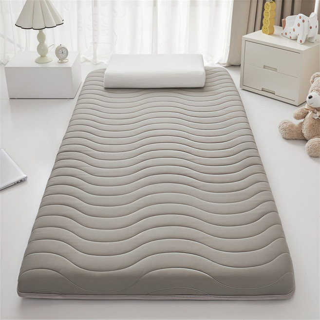 혜신 단단한 8cm 바닥 매트리스 허리에좋은 베이직 접이식 매트리스, 회색