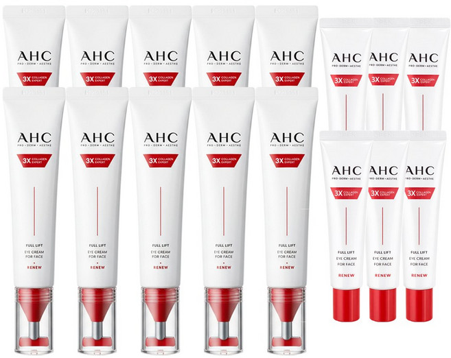 AHC 풀 리프트 아이크림 포 페이스 시즌14 40ml x 10개+12ml x 6개, 1개, 472ml