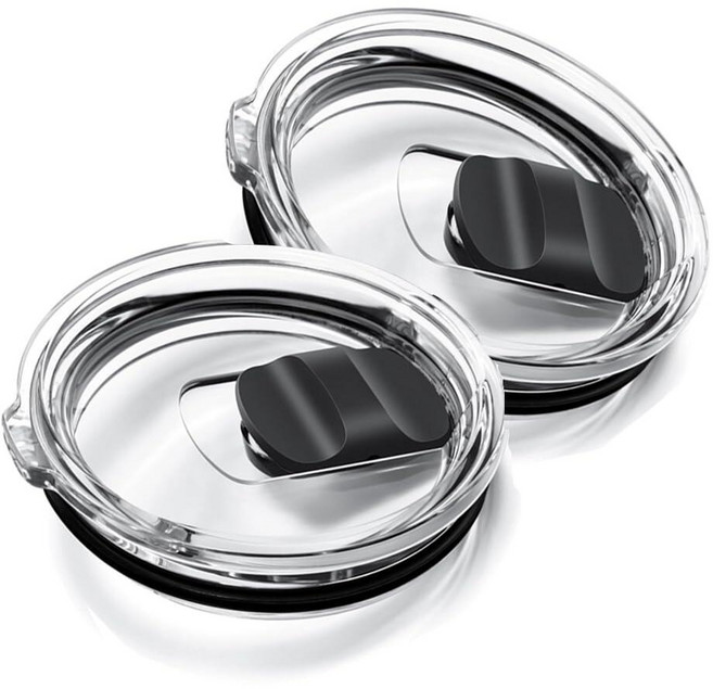 591.5ml(20온스) 예티 텀블러 뚜껑 2개 자석 슬라이더 교체 램블러/473.2ml(16온스) 파인트/244ml(10/24온스) 머그잔/295.7ml(10온스) 로우볼 흘, 591.5ml 20온스 예티 텀블러 뚜껑 2개, 자석