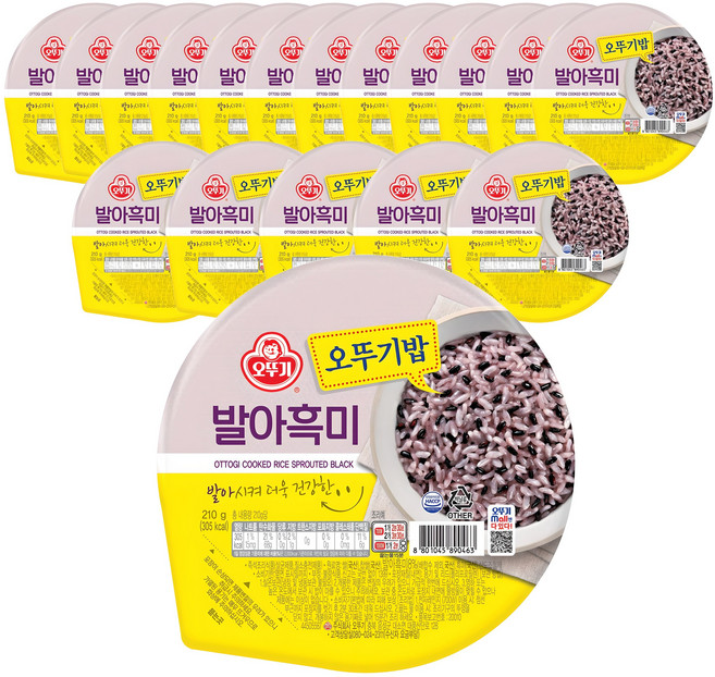 OTOKI 不倒翁 即食發芽黑米飯, 210g, 18入