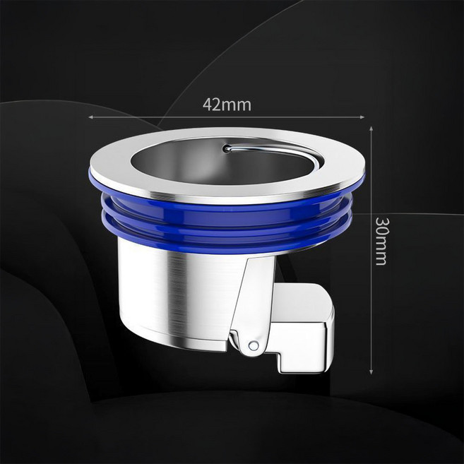 미즈코스 황동 배수구 하수구 트랩 화장실 세탁실 악취 냄새 차단 벌레 방지 화장실, 스텐도금, 1개