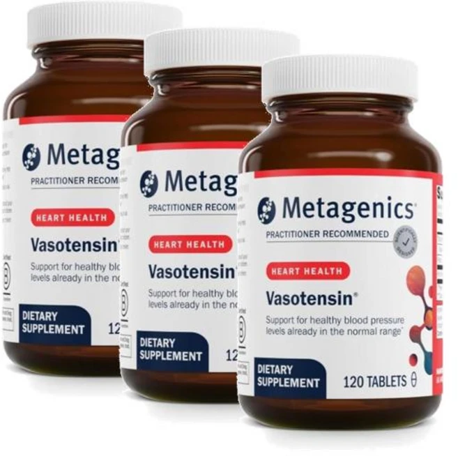 메타제닉스 바소텐신 블러드 프레셔 서포트 Metagenics Vasotensin, 3개, 120정 - 쿠팡