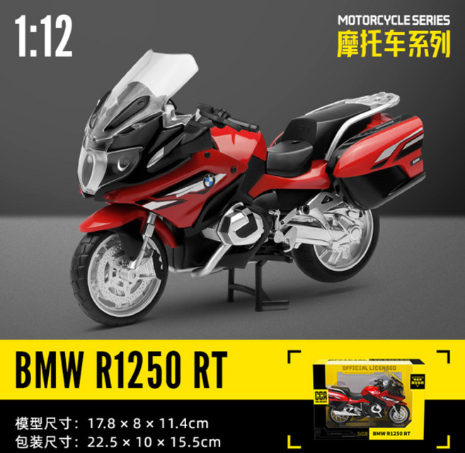 CCA 112 KTM 1290 슈퍼 듀크 R 합금 모토크로스 라이센스 오토바이 모델 장난감 자동차 컬렉션 선물 정적 다이 캐스팅 생산, [09] 1-12 BMW R1250RT