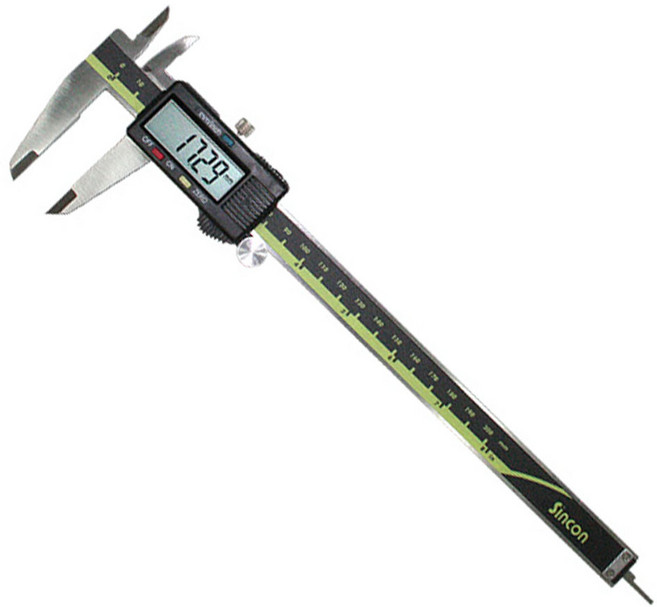 디지메킬캘리퍼스 SD500-200PRO, 실버+그린, 1개