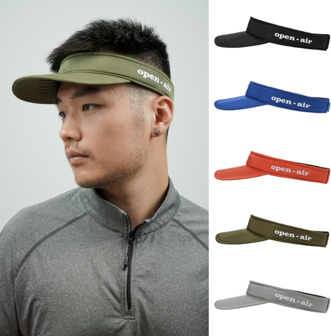 스포츠 썬캡 남녀공용 쿨 메쉬 대두 썬바이저 테니스 러닝 빅사이즈 자외선 차단 모자 햇