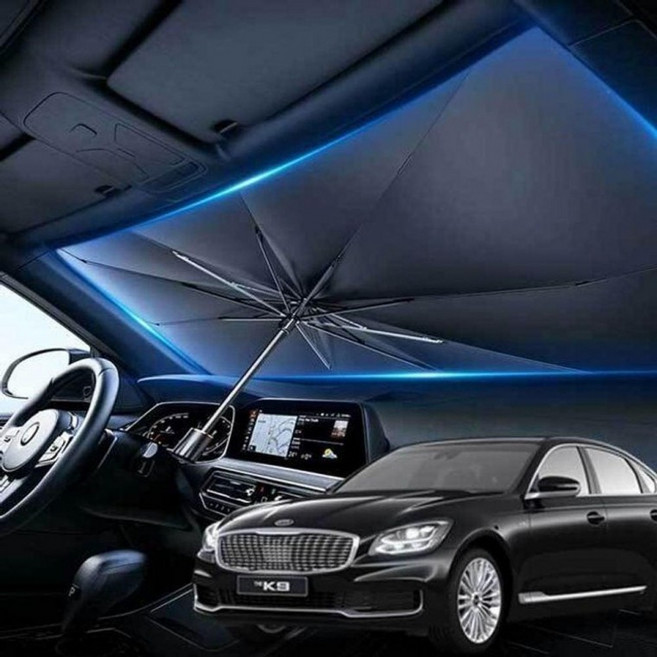 더K9 전용 우산형 햇빛가리개 / 앞유리 썬바이저 차단막, 1개