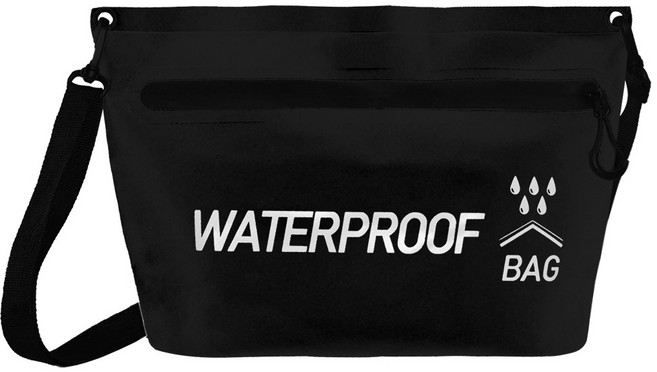 일상채움 물놀이 수영장 워터밤 방수 크로스백, 블랙, 1개