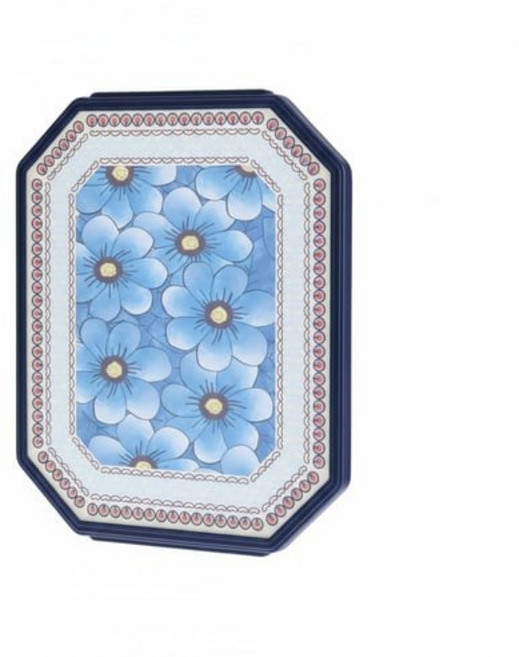 메종오브제 프라카 폴란드패턴 향균 양면도마 팔각, 피어블루, 1개
