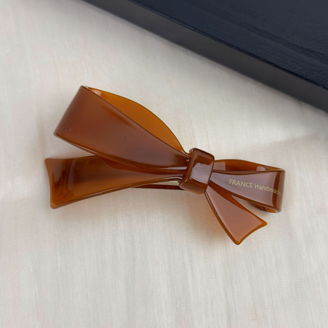 다프네 리본 반머리 프랑스 명품 반묶음 로우번 셀룰로오스 이태리 자동핀 머리핀 헤어핀