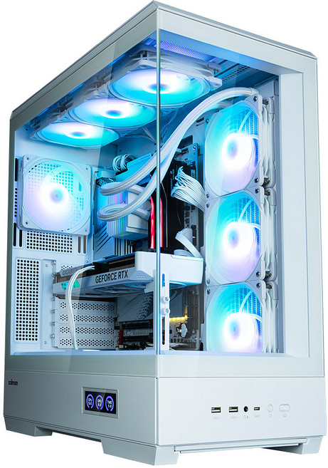 잘만 P50 DS 컴퓨터 PC 케이스 (화이트), 1개