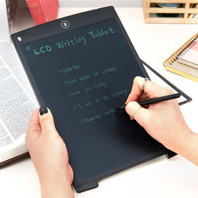 지넥스패드 LCD 전자 메모 패드 부기 그림 필기 보드 메모장 그림 그리는 패드 만능 스마트 스케치북 8.5인치 10인치 12인치, 블랙, 12인치 H12L