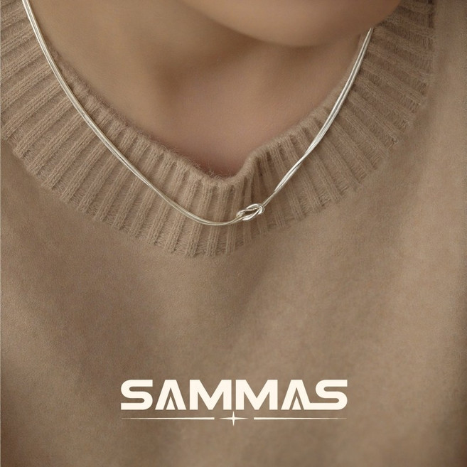SAMMAS 蛇骨錬 暮光結項鍊 個性百搭毛衣鏈 正韓簡約項鍊女