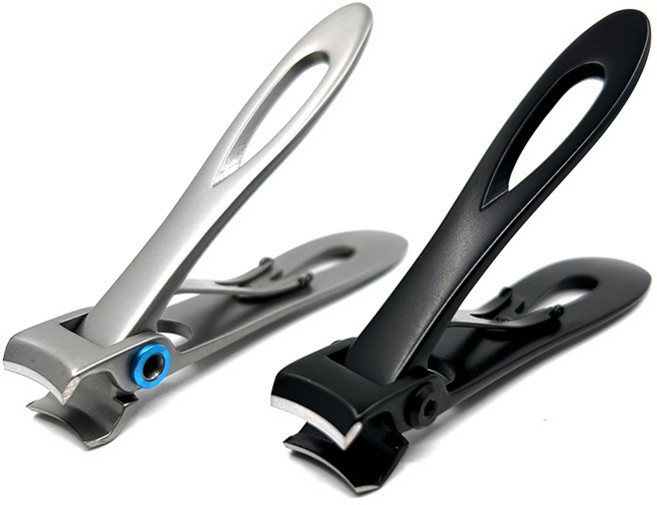 한투스 손톱깎이 1+1 두꺼운 손톱 발톱 깎이 ST701, 1세트, 블랙+실버+파일2개+보관함