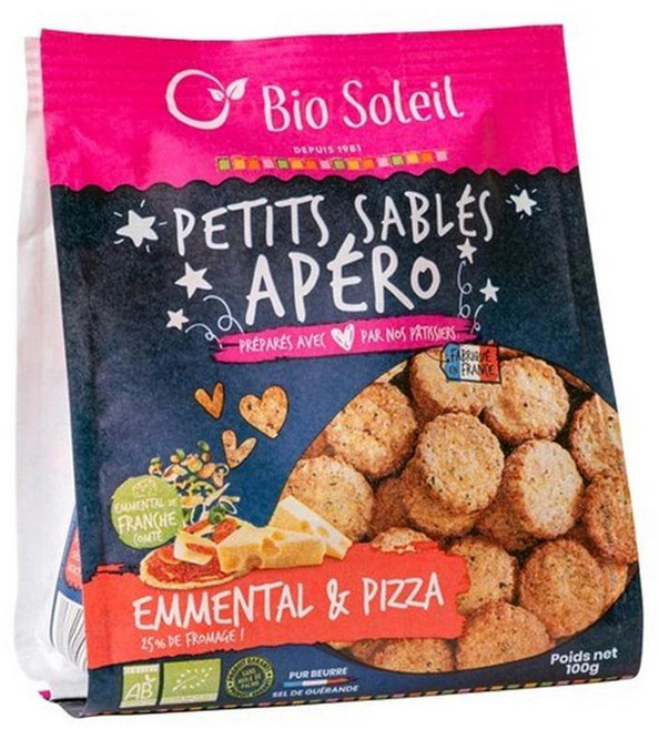 Bio soleil SUN 썬 에멘탈 피자 쇼트 브레드, 10개, 100g