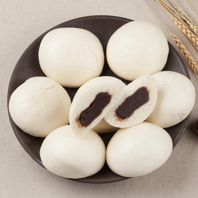 [엉클컴퍼니] 안흥찐빵 우리밀/흑미찐빵/단호박찐빵/고구마찐빵 국산팥, 1개, 단호박찐빵(20개입) 1300g 국산팥