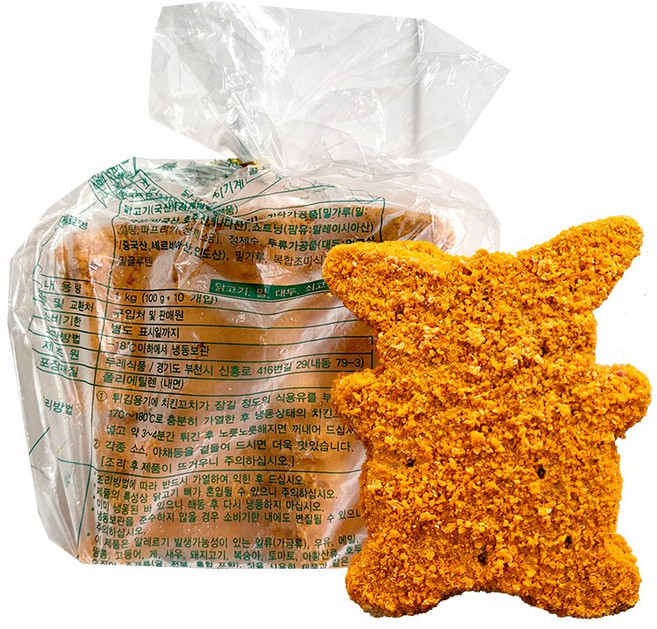 맘모스 피카츄 돈까스 치킨꼬치 1kg (10개입) 냉동