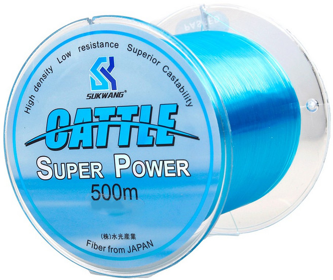 999피싱 전천후 세미플로팅 모노라인 나일론 원줄 일본원사 500m 바다 민물 원투 낚시줄, 블루, 1개