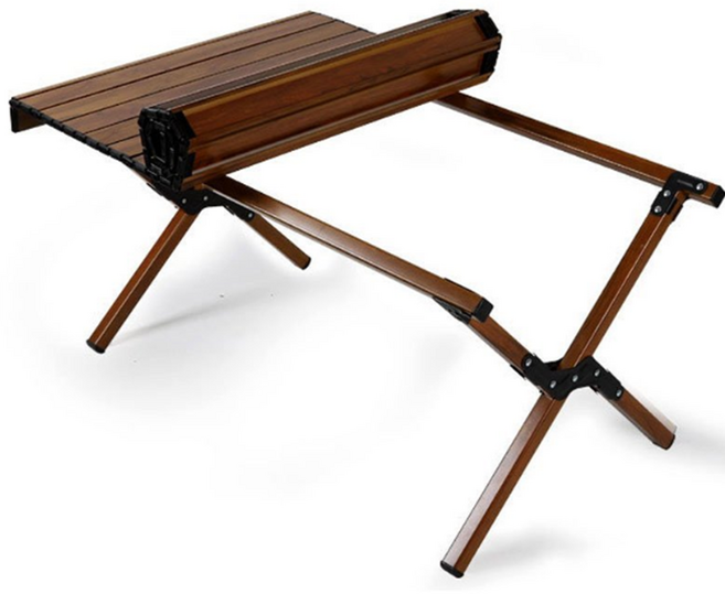 캠핑 롤 테이블 접이식 폴딩 원목 우드 감성 600 900