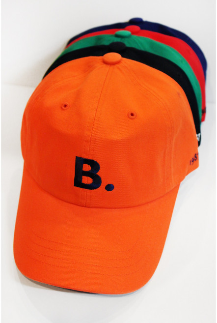 B 포인트 자수 남녀공용 볼캡 야구 모자 (5 색상)