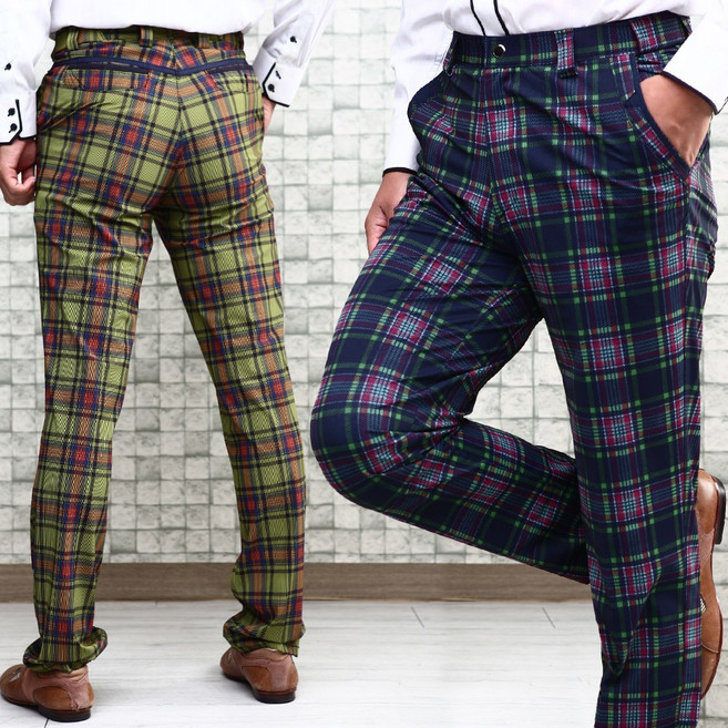 [샤인힐즈] 봄여름 국산 RPA 프리미엄 고 스판 체크 인밴딩 팬츠 바지 골프 웨어 44 빅사이즈 까지 RPAP5204