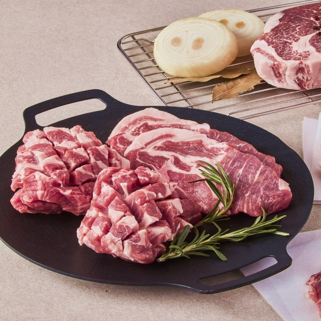 삼형제고기 1등급 한돈 목살 구이용 냉장, 1kg, 1개