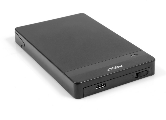 넥스트유 USB3.1 Gen1 TypeC SATA3 노트북용 하드 외장케이스 HDD SSD, C타입 2.5형 외장하드케이스-[NEXT-535TC], 1개