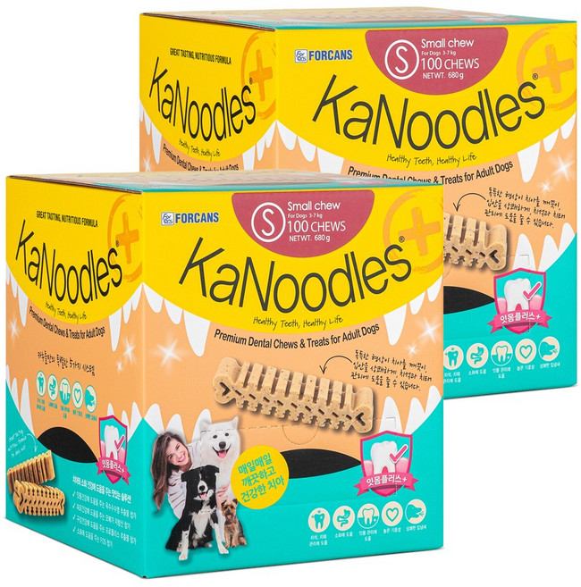 카누들 필로팩 S100 덴탈껌, 680g, 2개, 잇몸플러스