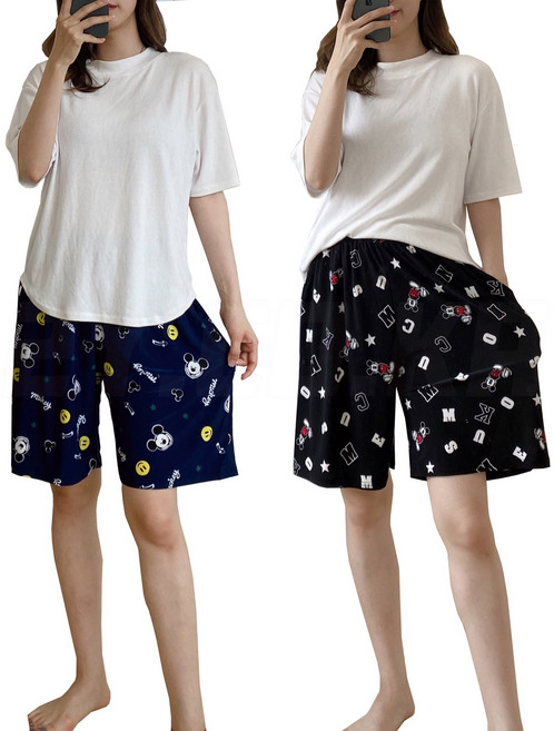 디즈니 남녀 아이스 반바지 2장 세트 DB157