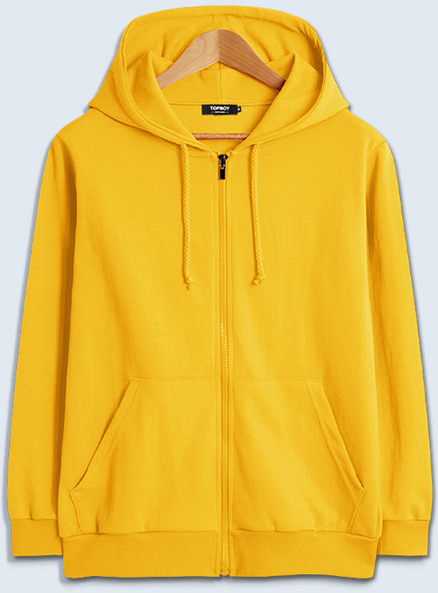 탑보이 국내생산 남녀공용 특양면 무지 후드집업 (AB003)