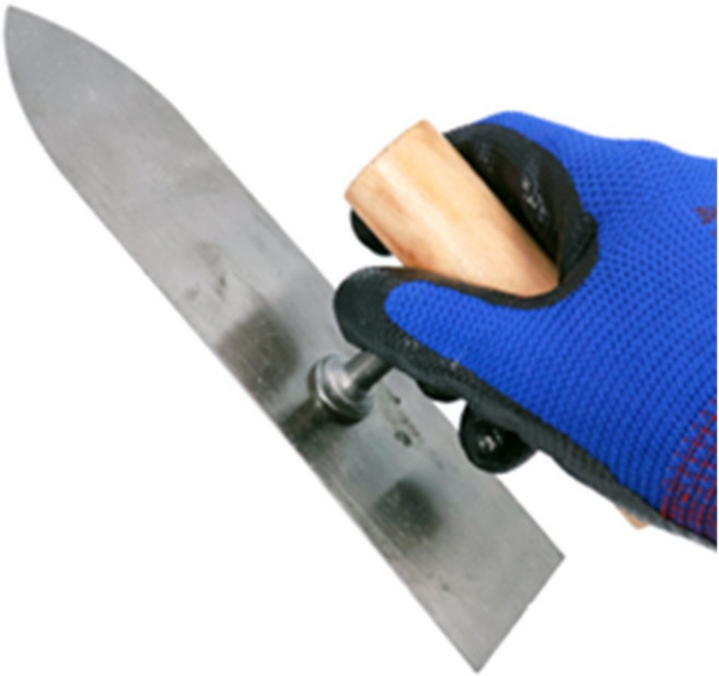 퍼티 헤라 소형 130mm 고무 끌 타일 헤라 빠데 줄눈 칠칼 미장칼, 1개