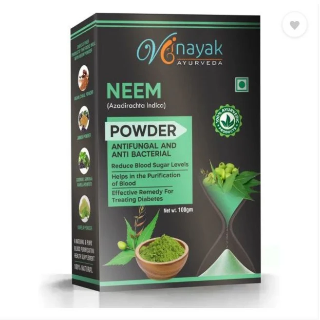 VINAYAK AYURVEDA Organic Natural Neem Powder, 1개, 100g - 쿠팡