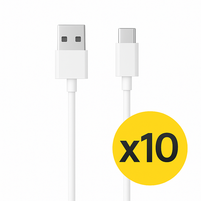 [행나] 1+1 삼성호환 USB A to C 고속 충전 데이터 케이블 전기종 C타입 호환 휴대폰 보조배터리 케이블정리 홀더 무료 증정, 화이트, 10개, 30cm