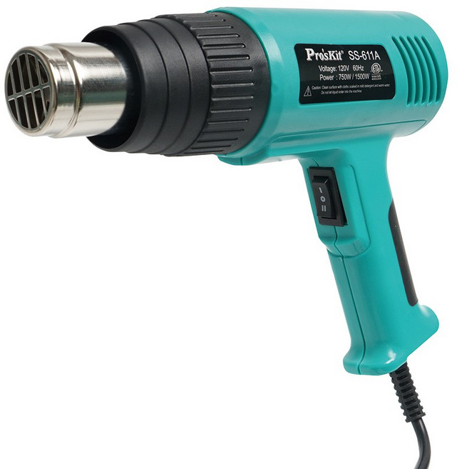 寶工 Pro'skit SS-611A 溫度保護型熱風槍 120V/1500W, 1個, 溫度保護型熱風槍（含發票）