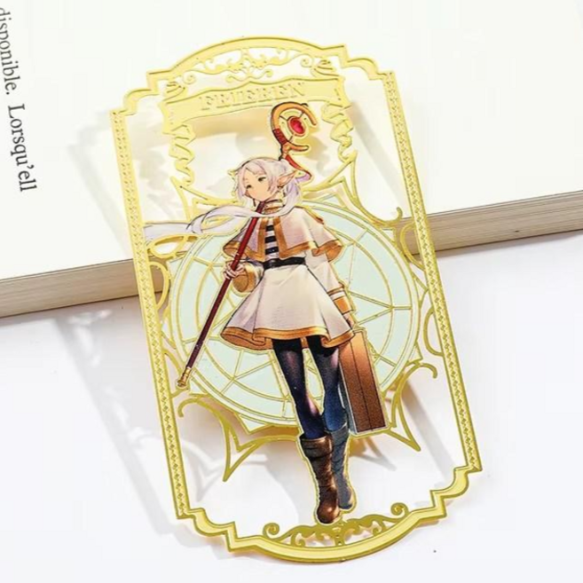 장송의 프리렌 금속 책갈피 애니 굿즈 캐릭터 북마크 북클립, 1개, 프리렌 LD