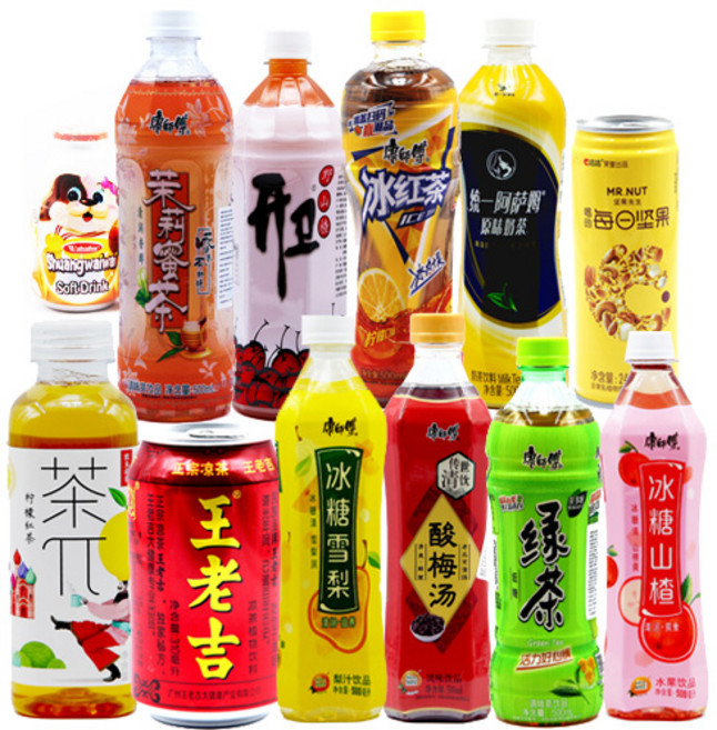 중국음료수 빙탕쉐리 왕로길 캉스푸 차파이 중국식품, 15개, 500ml, 옶션13-머리미차 500mlx15