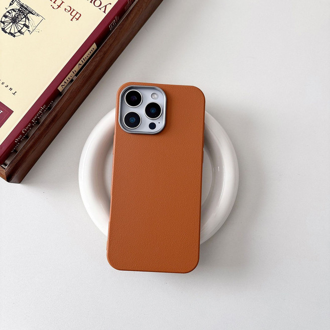 시선레드 갤럭시 아이폰 지문방지 가죽 슬림 케이스