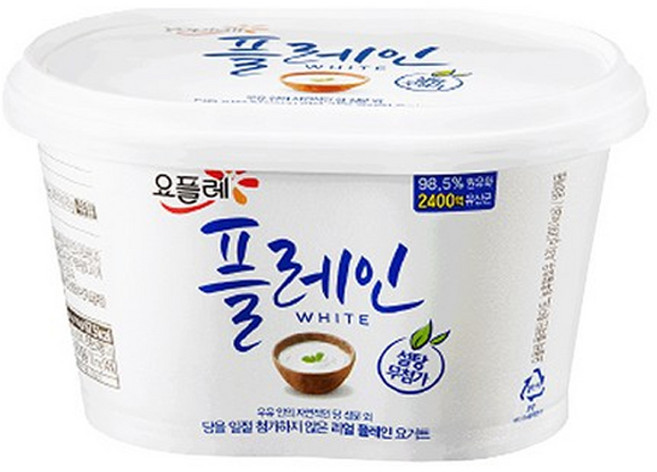 빙그레 요플레 플레인 화이트 430g 냉장무배, 2개