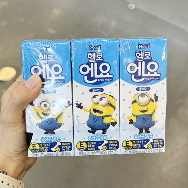 헬로엔요, 아이스보냉백포장, 18개, 200ml