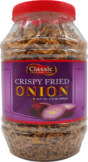 CLASSIC CRISPY FRIED ONION 튀긴 양파 후레이크 크리스피 어니언, 500g, 1개