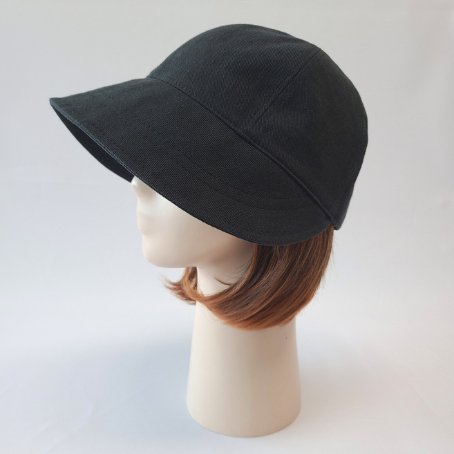 크보레 강록이네 봄 가을 면 여성벙거지모자 사이즈조절 벨크로모자